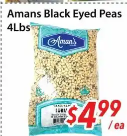 Bestco Food Mart Amans Black Eyed Peas offer