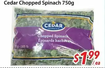 Bestco Food Mart Cedar Chopped Spinach offer