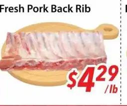 Bestco Food Mart Fresh pork back Rib offer