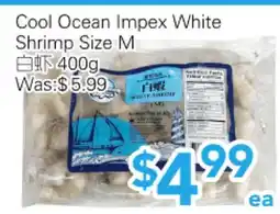 Ample Food Market Cool Ocean Impex White Shrimp Size M offer