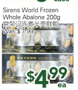 Ample Food Market Sirens World Frozen Whole Abalone offer