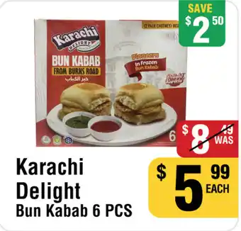 Iqbal Foods Karachi Delight Bun Kabab offer