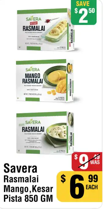 Iqbal Foods Savera Rasmalai Mango, Kesar Pista offer