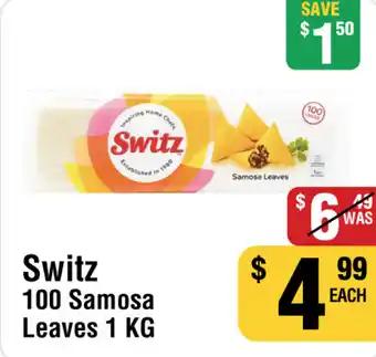 Iqbal Foods Switz 100 Samosa 100 Samosa Leaves 1 KG offer