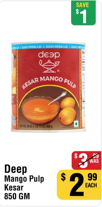 Iqbal Foods Deep Mango Pulp Kesar offer