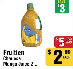 Iqbal Foods Fruitien Chaunsa Mango Juice offer