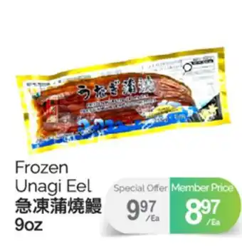 T&T Supermarket FROZEN UNAGI ELE, 9 OZ offer