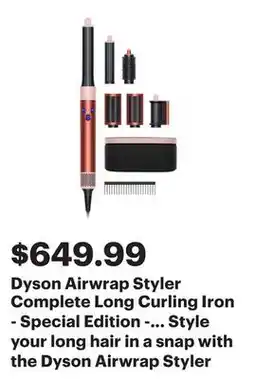 Best Buy Dyson Airwrap Styler Complete Long Curling Iron - Special Edition - Strawberry Bronze/Blush Pink offer