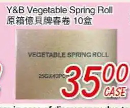 Foody Mart Y&B Vegetable Spring Roll offer