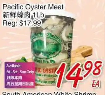 Foody Mart PACIFIC OYSTER MEAT offer