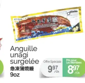 T&T Supermarket ANGUILLE UNAGI SURGELÉE, 9 OZ offer