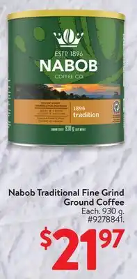 Walmart Nabob Traditional Fine Grind Ground Coffee offer