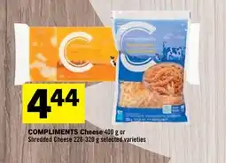 Foodland COMPLIMENTS Cheese 400 g or Shredded Cheese-320 offer