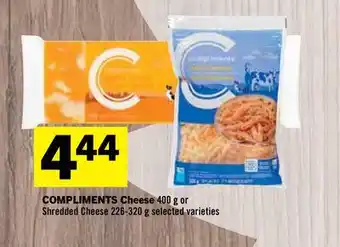 Foodland COMPLIMENTS Cheese 400 g or Shredded Cheese-320 offer