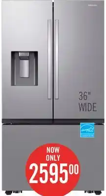 The Brick Samsung 36 31 Cu. Ft. Full Depth French-Door Refrigerator - Stainless Steel - RF32CG5400SRAA offer