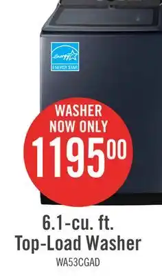 The Brick Samsung 6.1 Cu. Ft. Top-Load Washer - Navy - WA53CG7155ADA4 offer