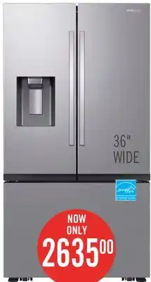 The Brick Samsung 36 31 Cu. Ft. Full Depth French-Door Refrigerator - Stainless Steel - RF32CG5400SRAA offer