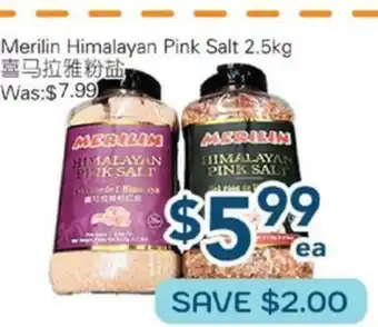 Oceans Fresh Food Market Merilin Himalayan Pink Salt offer