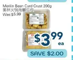 Oceans Fresh Food Market Merilin Bean Curd Crust offer