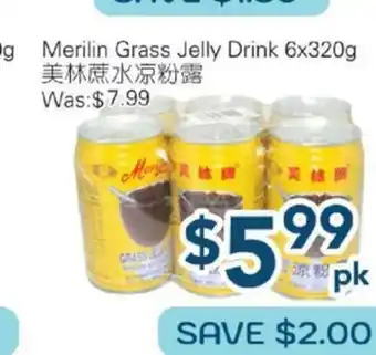 Oceans Fresh Food Market Merilin Grass Jelly Drink offer