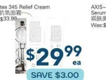 Oceans Fresh Food Market Dr. Altea 345 Relief Cream offer