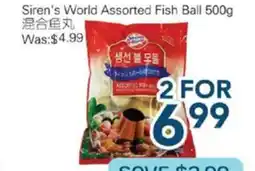 Oceans Fresh Food Market Siren's World Assorted Fish ball offer