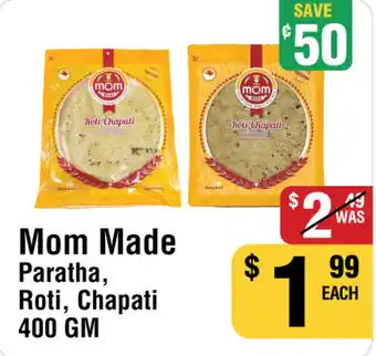 Iqbal Foods Mom Made Paratha, Roti, Chapati offer