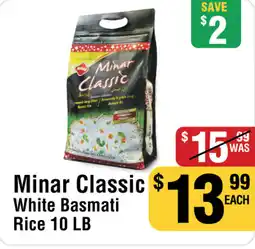 Iqbal Foods Minar Classic White Basmati Rice offer