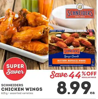 IGA Schneiders chicken wings offer