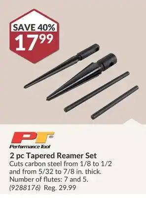 Princess Auto 2 pc Tapered Reamer Set offer