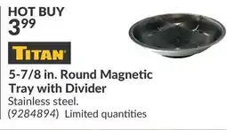 Princess Auto 5-7/8 in. Round Magnetic Tray with Divider offer