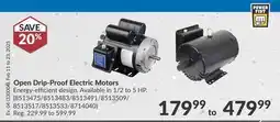 Princess Auto Open Drip-Proof Electric Motors offer