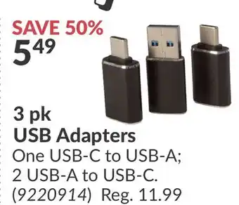 Princess Auto 3 pk USB Adapters offer