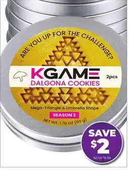 Showcase KGAME DALGONA COOKIES offer