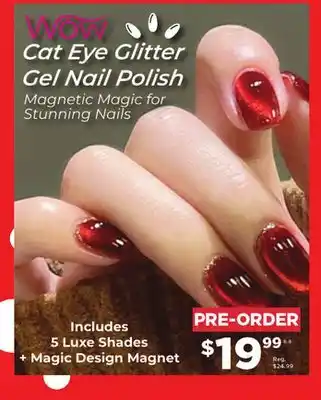 Showcase Cat Eye Glitter Gel Nail Polish offer