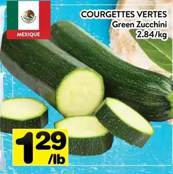 Supermarché PA COURGETTES VERTES | Green Zucchini offer