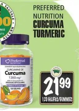 Marches Tau CURCUMA PREFERRED NUTRITION offer