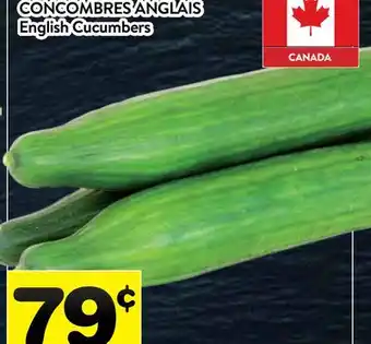 Supermarché PA CONCOMBRES ANGLAIS | English Cucumbers offer