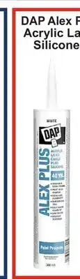 Atlas Tools & Machinery DAP Alex Plus All Purpose Acrylic Latex Caulk Plus Silicone White 300ml offer