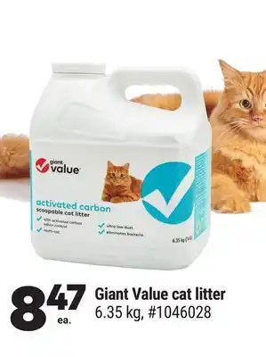 Giant Tiger Giant Value cat litter offer