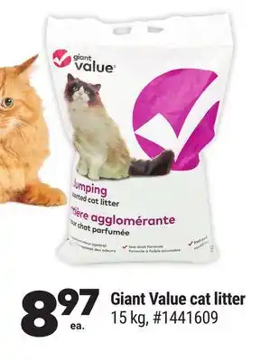 Giant Tiger Giant Value cat litter offer