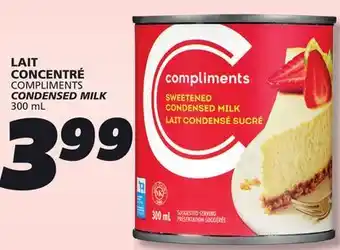 IGA COMPLIMENTS CONDENSED MILK offer