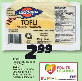 IGA UNISOYA TOFU offer