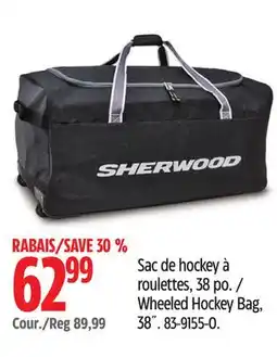 Canadian Tire Sherwood Wheeled Hockey Bag offer
