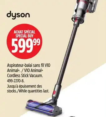 Canadian Tire Aspirateur-balai sans fil V10 Animal+. / V10 Animal+ Cordless Stick Vacuum offer