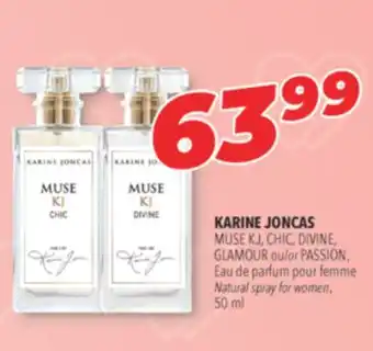 Familiprix KARINE JONCAS MUSE KJ, CHIC, DIVINE, GLAMOUR or PASSION, Natural spray for women, 50 ml offer