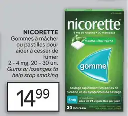 Brunet NICORETTE Gommes à mâcher ou pastilles pour aider à cesser de fumer offer