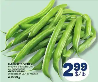 Marché Bonichoix GREEN BEANS offer