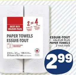 Marché Bonichoix VALEUR PLUS PAPER TOWELS offer