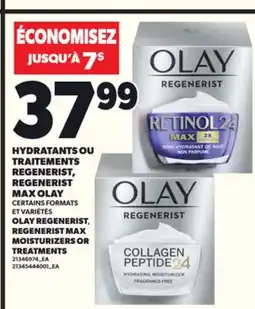 Provigo HYDRATANTS OU TRAITEMENTS REGENERIST, REGENERIST MAX OLAY offer